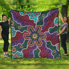 Australia Aboriginal Quilt - Aboriginal Dot Art Color Inspired Quilt