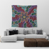 Australia Aboriginal Tapestry - Aboriginal Dot Art Color Inspired Tapestry