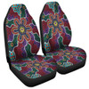 Australia Aboriginal Car Seat Covers - Aboriginal Dot Art Color Inspired Car Seat Covers