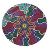 Australia Aboriginal Round Rug - Aboriginal Dot Art Color Inspired Round Rug