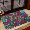 Australia Aboriginal Door Mat - Aboriginal Dot Art Color Inspired Door Mat