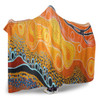 Australia Aboriginal Hooded Blanket - Indigenous Aboriginal Art Dot Hooded Blanket