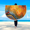 Australia Aboriginal Beach Blanket - Indigenous Aboriginal Art Dot Beach Blanket