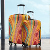 Australia Aboriginal Luggage Cover - Indigenous Aboriginal Art Dot Color Luggage Cover