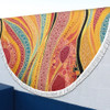 Australia Aboriginal Beach Blanket - Indigenous Aboriginal Art Dot Color Beach Blanket