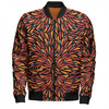 Australia Aboriginal Bomber Jacket - Aboriginal Bush Leaves Seamless Texture Bomber Jacket