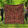 Australia Aboriginal Quilt - Aboriginal Bush Leaves Seamless Texture Quilt