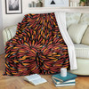 Australia Aboriginal Blanket - Aboriginal Bush Leaves Seamless Texture Blanket