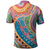 Australia Aboriginal Polo Shirt - Aboriginal Colourful Dots Art Inspired Polo Shirt