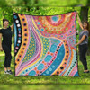 Australia Aboriginal Quilt - Aboriginal Colourful Dots Art Inspired Quilt