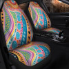 Australia Aboriginal Car Seat Covers - Aboriginal Colourful Dots Art Inspired Car Seat Covers