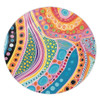 Australia Aboriginal Round Rug - Aboriginal Colourful Dots Art Inspired Round Rug