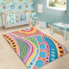 Australia Aboriginal Area Rug - Aboriginal Colourful Dots Art Inspired Area Rug