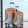 Australia Aboriginal Luggage Cover - Aboriginal Colourful Dots Art Inspired Luggage Cover