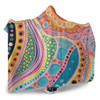 Australia Aboriginal Hooded Blanket - Aboriginal Colourful Dots Art Inspired Hooded Blanket