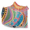 Australia Aboriginal Hooded Blanket - Aboriginal Colourful Dots Art Inspired Hooded Blanket