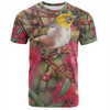 Australia Silvereye T-shirt - Silvereye and Gum Blossom T-shirt