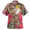 Australia Silvereye Hawaiian Shirt - Silvereye and Gum Blossom Hawaiian Shirt