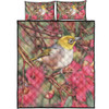 Australia Silvereye Quilt Bed Set - Silvereye and Gum Blossom Quilt Bed Set