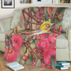 Australia Silvereye Blanket - Silvereye and Gum Blossom Blanket