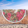 Australia Silvereye Beach Blanket - Silvereye and Gum Blossom Beach Blanket