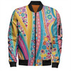 Australia Aboriginal Bomber Jacket - Aboriginal Colourful Dots Inspired Bomber Jacket