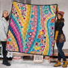 Australia Aboriginal Quilt - Aboriginal Colourful Dots Inspired Quilt