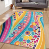 Australia Aboriginal Area Rug - Aboriginal Colourful Dots Inspired Area Rug