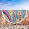 Australia Aboriginal Beach Blanket - Aboriginal Colourful Dots Inspired Beach Blanket