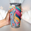 Australia Aboriginal Tumbler - Aboriginal Colourful Dots Inspired Tumbler