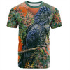 Australia Black Cockatoo  T-shirt - Black Cockatoo and Flowering Gum T-shirt