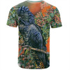 Australia Black Cockatoo  T-shirt - Black Cockatoo and Flowering Gum T-shirt