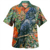 Australia Black Cockatoo  Hawaiian Shirt - Black Cockatoo and Flowering Gum Hawaiian Shirt