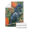 Australia Black Cockatoo  Blanket - Black Cockatoo and Flowering Gum Blanket