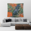 Australia Black Cockatoo  Tapestry - Black Cockatoo and Flowering Gum Tapestry