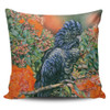 Australia Black Cockatoo  Pillow Covers - Black Cockatoo and Flowering Gum Pillow Covers