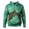 Australia Aboriginal Hoodie - Green Platypus Aboriginal Art Inspired Hoodie