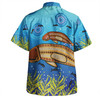 Australia Aboriginal Hawaiian Shirt - Mother And Baby Dugong Aboriginal Art Inspired Hawaiian Shirt