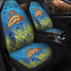 Australia Aboriginal Car Seat Covers - Mother And Baby Dugong Aboriginal Art Inspired Car Seat Covers