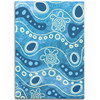 Australia Aboriginal Area Rug - River With Aboriginal Dot Art Inspired Area Rug