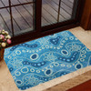 Australia Aboriginal Door Mat - River With Aboriginal Dot Art Inspired Door Mat