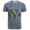 Australia Aboriginal T-shirt - Stingray Art In Aboriginal Dot Style Inspired T-shirt
