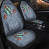 Australia Aboriginal Car Seat Covers - Stingray Art In Aboriginal Dot Style Inspired Car Seat Covers