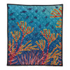 Australia Aboriginal Quilt - Underwater Aboriginal Art Inspired Quilt