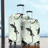 Australia Goanna Luggage Cover - Aboriginal Goanna Dot Art Colorful Inspired  Luggage Cover
