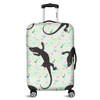 Australia Goanna Luggage Cover - Aboriginal Goanna Dot Art Colorful Inspired  Luggage Cover