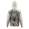 Australia Koala Hoodie -  Koala Holding A Heart Adorned With Flowers Hoodie