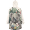 Australia Koala Snug Hoodie -  Koala Holding A Heart Adorned With Flowers Snug Hoodie