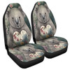 Australia Koala Car Seat Covers -  Koala Holding A Heart Adorned With Flowers Car Seat Covers