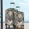 Australia Koala Luggage Cover -  Koala Holding A Heart Adorned With Flowers Luggage Cover